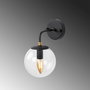 Opviq Horn - 12218 Aplique de Pared Negro y Dorado
